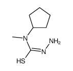 3-amino-1-cyclopentyl-1-methylthiourea Structure