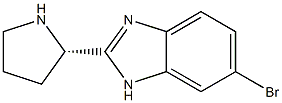 (S)-6-bromo-2-(pyrrolidin-2-yl)-1H-benzo[d]imidazole Structure