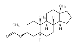 Androstan-3-ol,3-acetate, (3b,5a)- structure