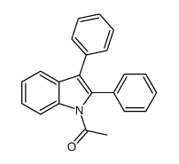 1-(2,3-diphenylindol-1-yl)ethanone Structure