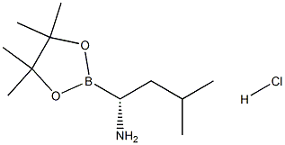 (R)-3-Methyl-1-(4,4,5,5-tetraMethyl-1,3,2-dioxaborolan-2-yl)butan-1-aMine hydrochloride Structure