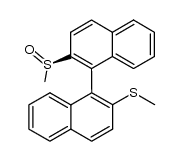 (2-Methylsulfinyl-2'-methylthio)[1,1'-binaphthalene] Structure