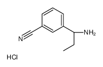 (R)-3-(1-Aminopropyl)benzonitrile hydrochloride Structure