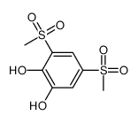 3,5-bis(methylsulfonyl)benzene-1,2-diol结构式