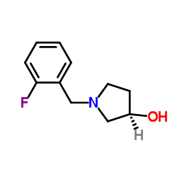 (3R)-1-(2-Fluorobenzyl)-3-pyrrolidinol结构式