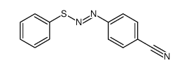 (E)-(4-Cyanophenyl)azo phenyl sulfide Structure