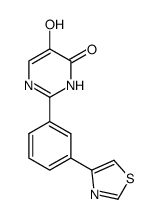 5-hydroxy-2-[3-(1,3-thiazol-4-yl)phenyI]pyrimidin-4(3H)-one结构式