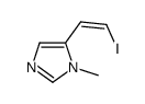 (Z)-5-(2-iodovinyl)-1-methyl-1H-imidazole结构式