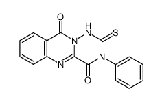 3-phenyl-1H,3H-<1,2,4>triazino-<6,1-b>quinazoline-4,10-dioxo-2-thione Structure