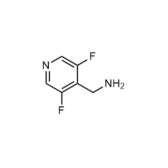 (3,5-二氟吡啶-4-基)甲胺结构式