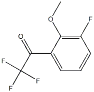 2,2,2-trifluoro-1-(3-fluoro-2-methoxyphenyl)ethanone structure