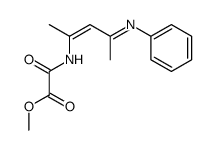 N-{(Z)-1-Methyl-3-[(E)-phenylimino]-but-1-enyl}-oxalamic acid methyl ester Structure