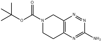 7-Boc-5,6,7,8-tetrahydro-pyrido[4,3-e][1,2,4]triazin-3-ylamine Structure