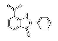 7-nitro-2-phenyl-1,2-dihydro-indazol-3-one结构式