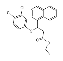 ethyl 3-(3,4-dichlorophenylthio)-3-(1-naphthyl)propanoate Structure