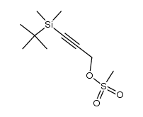 3-(t-butyldimethylsilyl)-2-propynyl methanesulfonate Structure