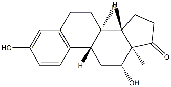 3,12β-Dihydroxy-1,3,5(10)-estratrien-17-one Structure