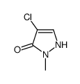 4-chloro-2-methyl-1H-pyrazol-3-one结构式