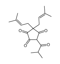 3,3-Bis(3-methyl-2-butenyl)-5-(2-methyl-1-oxopropyl)-1,2,4-cyclopentanetrione picture