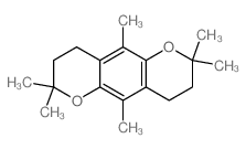 2,2,5,7,7,10-hexamethyl-3,4,8,9-tetrahydropyrano[2,3-g]chromene结构式