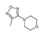 4-(4-methyl-1,2,5-oxadiazol-3-yl)morpholine结构式