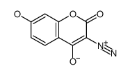 3-diazonio-7-hydroxy-4-oxochromen-2-olate Structure