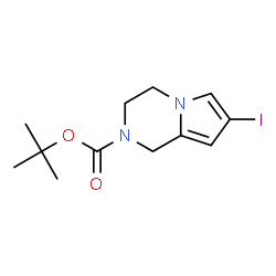 2-Boc-7-iodo-1,2,3,4-tetrahydropyrrolo[1,2-a]pyrazine Structure