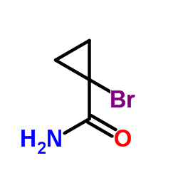 1-Bromocyclopropanecarboxamide Structure