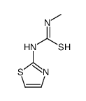 1-methyl-3-(1,3-thiazol-2-yl)thiourea结构式