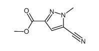 1H-Pyrazole-3-carboxylicacid,5-cyano-1-methyl-,methylester(9CI) structure