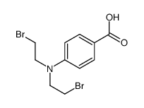 4-[bis(2-bromoethyl)amino]benzoic acid结构式