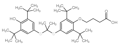 4-(2,6-二-叔丁基-4-(2-(3,5-二-叔丁基-4-羟基苯基硫代)丙烷-2-基硫代)苯氧基)丁酸图片