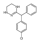 3-(p-Chloro-α-phenylbenzyl)-1,4,5,6-tetrahydro-1,2,4-triazine结构式