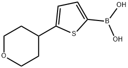 5-(Oxan-4-yl)thiophene-2-boronic acid structure