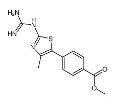 METHYL 4-(2-([AMINO(IMINO)METHYL]AMINO)-4-METHYL-1,3-THIAZOL-5-YL)BENZOATE structure