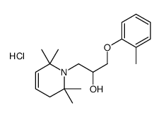 1-(2-methylphenoxy)-3-(2,2,6,6-tetramethyl-3H-pyridin-1-yl)propan-2-ol,hydrochloride结构式