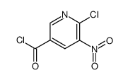 6-chloro-5-nitronicotinoyl chloride structure