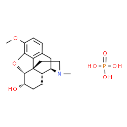 Morphinan-6α-ol, 4,5α-epoxy-3-methoxy-17-methyl-, phosphate (1:1) (salt) (8CI)结构式