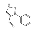 3-苯基-1H-吡唑-4-甲醛结构式