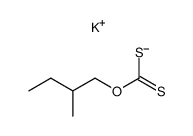 potassium 2-methylbutyl dithiocarbonate structure