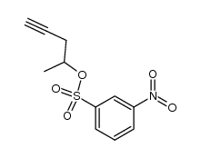 4-(3-nitro-benzenesulfonyloxy)-pent-1-yne Structure