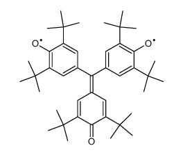 Tris(3,5-di-tert-butyl-4-oxophenylen)methan Structure