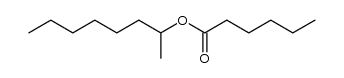 hexanoic acid 1-methylheptyl ester Structure