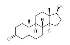 17β-hydroxyandrostan-3-one Structure