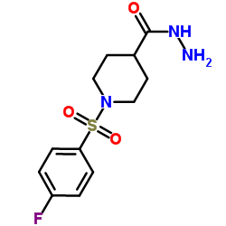 1-[(4-Fluorophenyl)sulfonyl]-4-piperidinecarbohydrazide图片