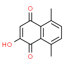 1,4-Naphthoquinone, 2-hydroxy-5,8-dimethyl- (8CI) structure