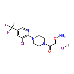 1-[2-(AMMONIOOXY)ACETYL]-4-[3-CHLORO-5-(TRIFLUOROMETHYL)-2-PYRIDINYL]PIPERAZINE CHLORIDE Structure