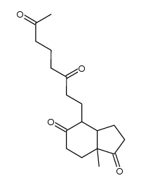 4-(3,7-dioxooctyl)-7a-methylhexahydro-1H-indene-1,5(6H)-dione结构式