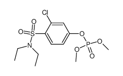 Phosphoric acid 3-chloro-4-diethylsulfamoyl-phenyl ester dimethyl ester结构式