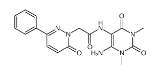 1(6H)-Pyridazineacetamide,N-(6-amino-1,2,3,4-tetrahydro-1,3-dimethyl-2,4-dioxo-5-pyrimidinyl)-6-oxo-3-phenyl-结构式